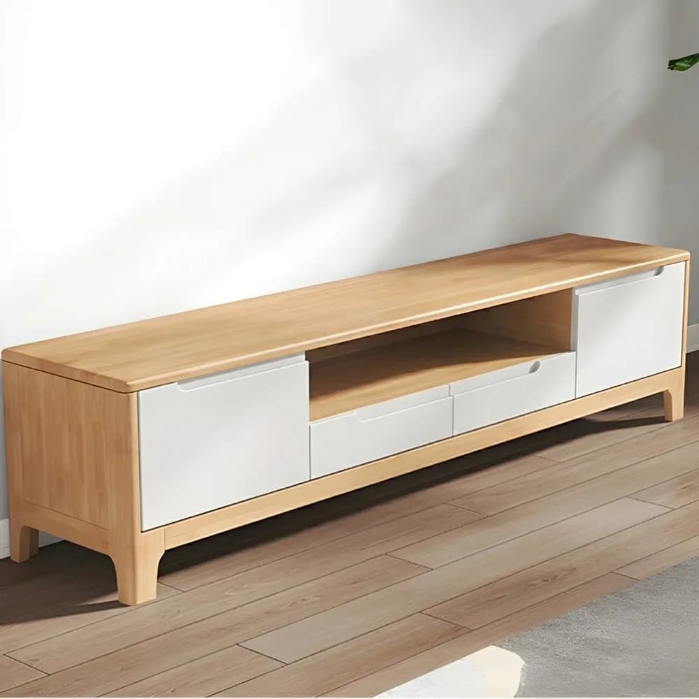 Natural wood + White