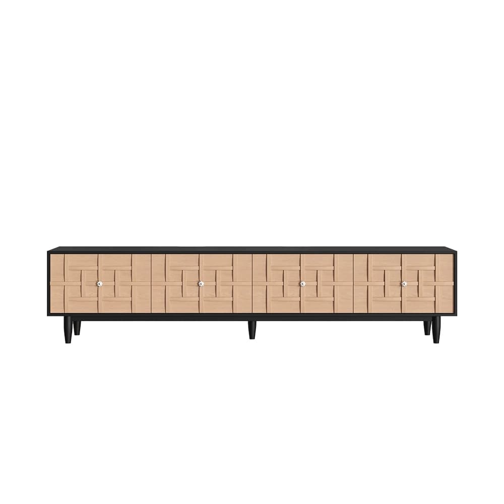 Natural wood + Black