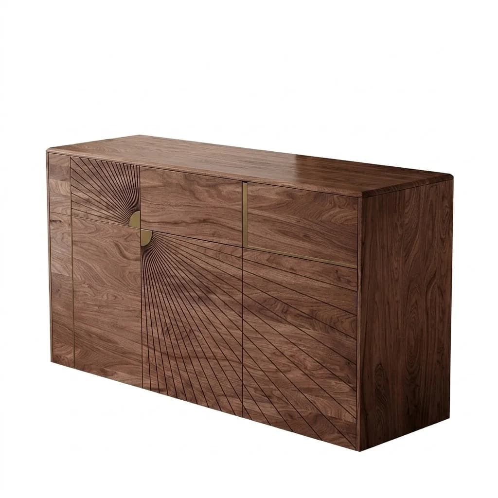 Walnut Sunburst Sideboard lifestyle 1