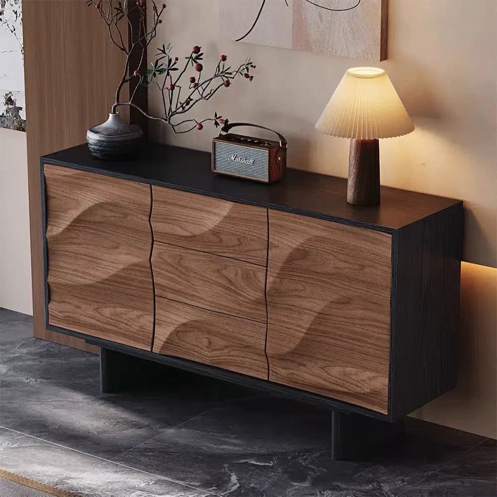 Walnut Wood Storage Sideboard lifestyle 2