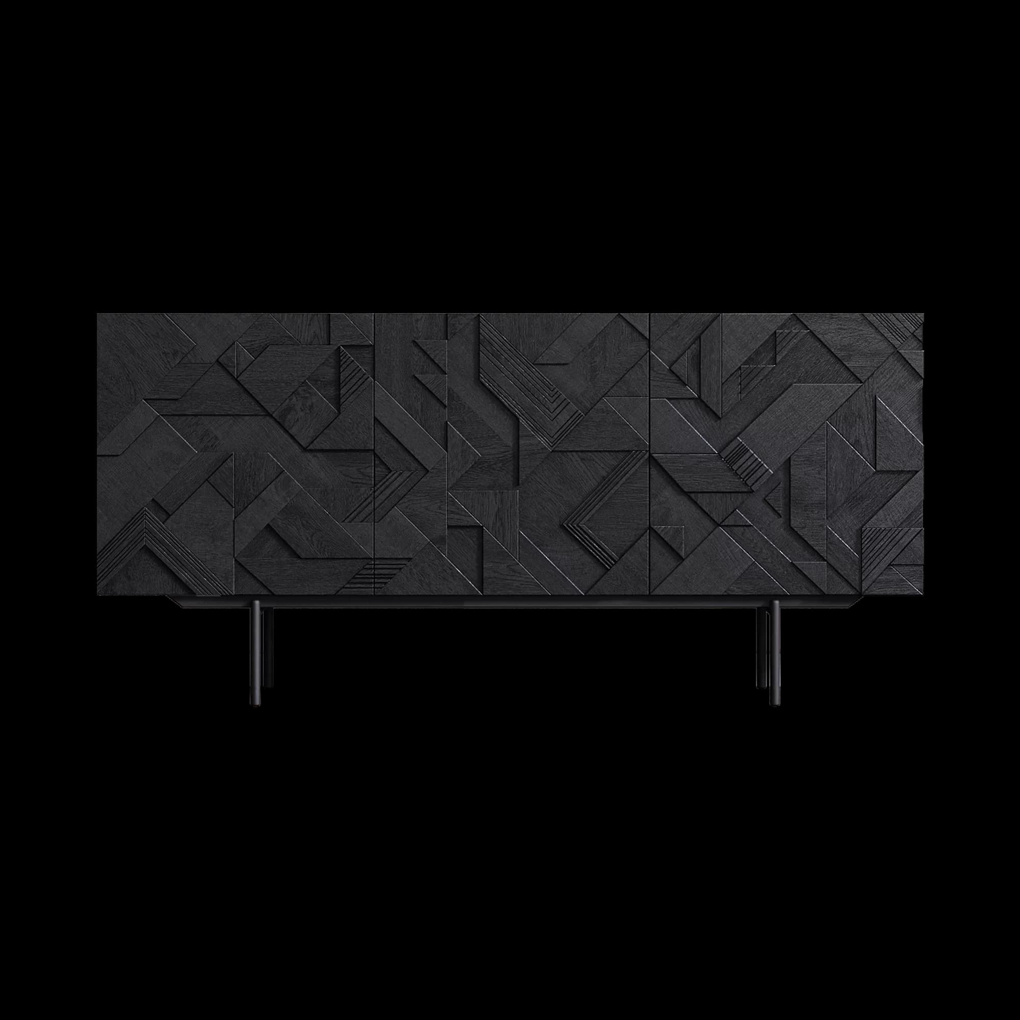 Pyramid Relief Walnut Sideboard lifestyle 1