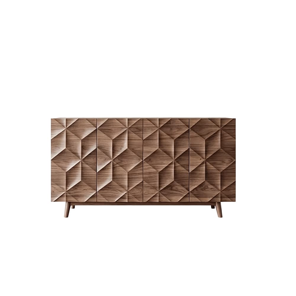 Walnut Solid Wood Sideboard lifestyle 3
