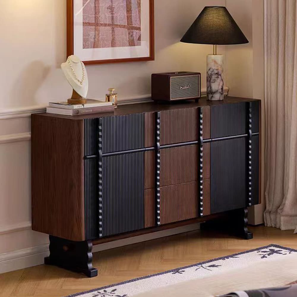 Solid Wood Retro Storage Sideboard lifestyle 2