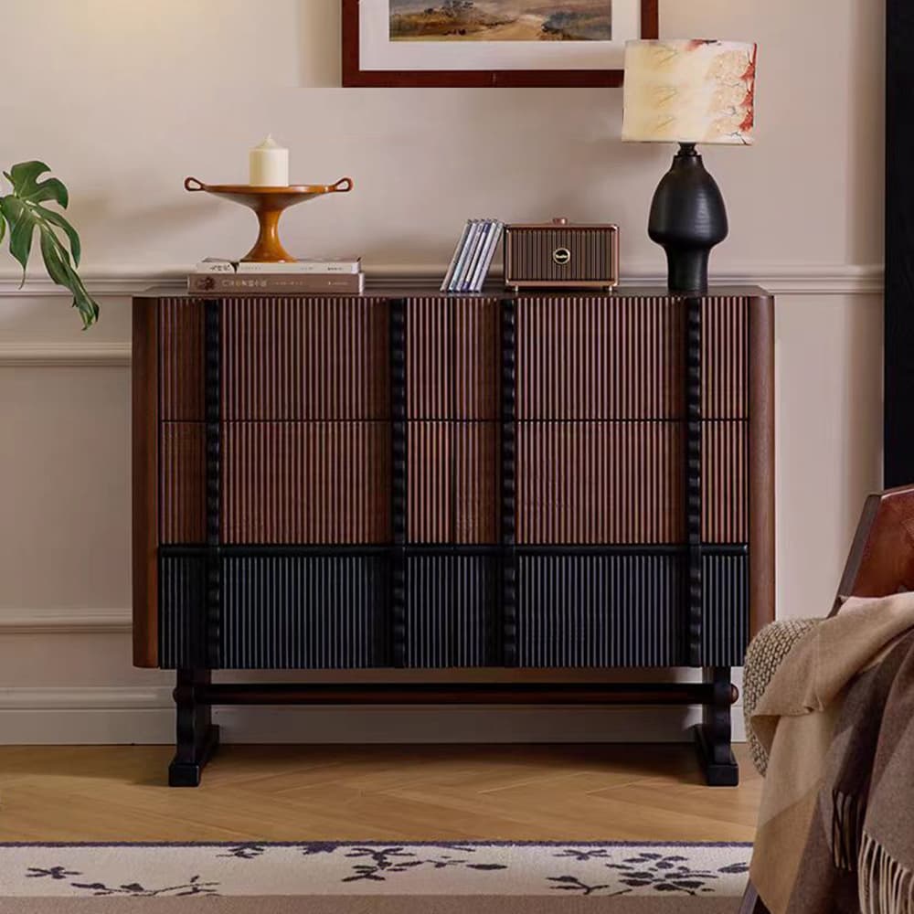Solid Wood Retro Storage Sideboard lifestyle 1