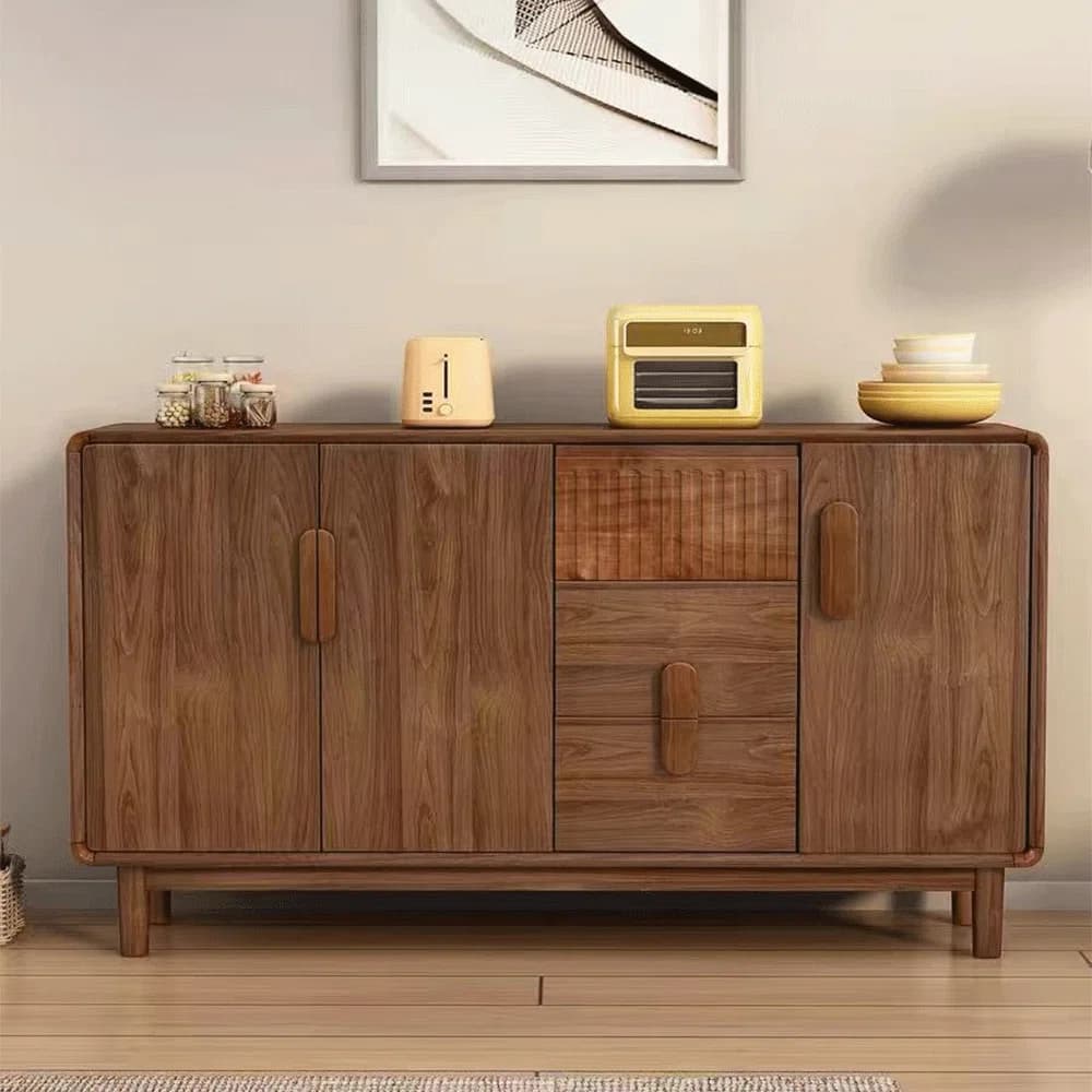 Solid Walnut Wood Sideboard lifestyle 2