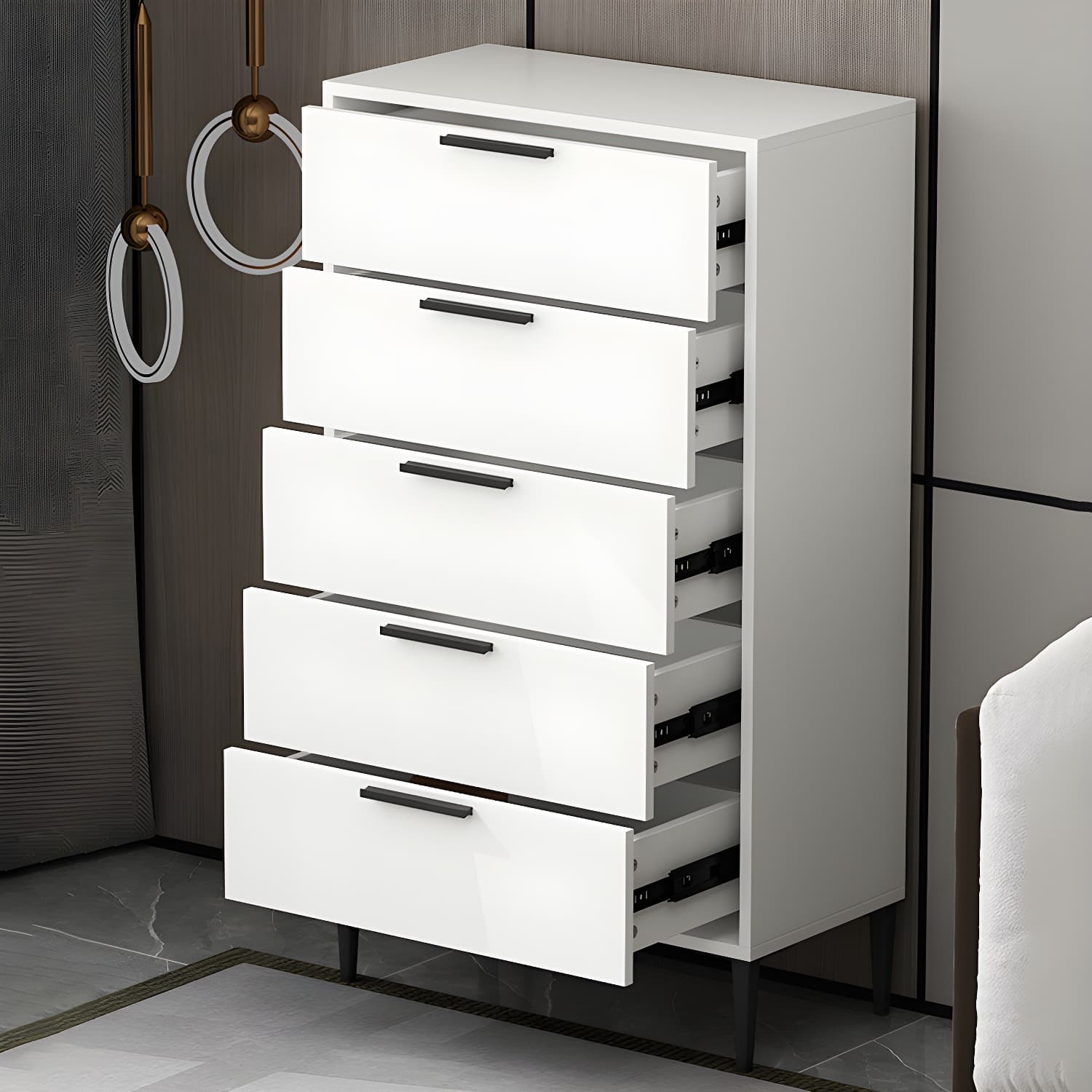 22.83" L x 11.81" W Contemporary Wood Accent Chest with Drawers - image 7