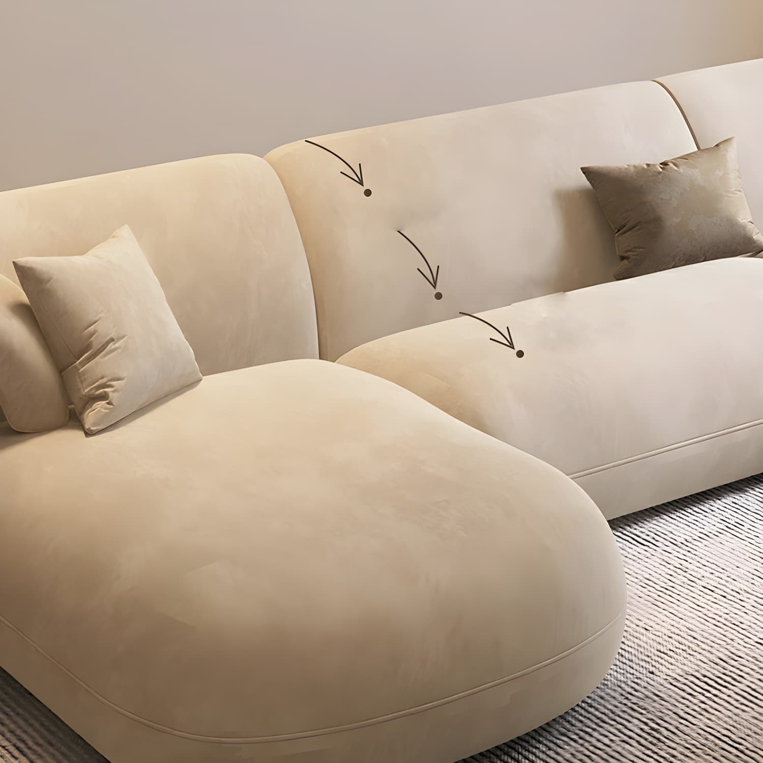 Synthetic Sectionals Sofa Hardly Stone Breath Tide Creek Funny Damn Way House Lore Thunder - image 7