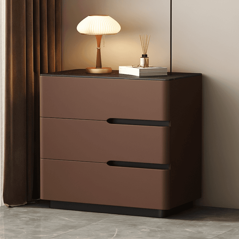 Organic Modern Nightstand With Drawer Organization Featuring Stone Countertop - image 4
