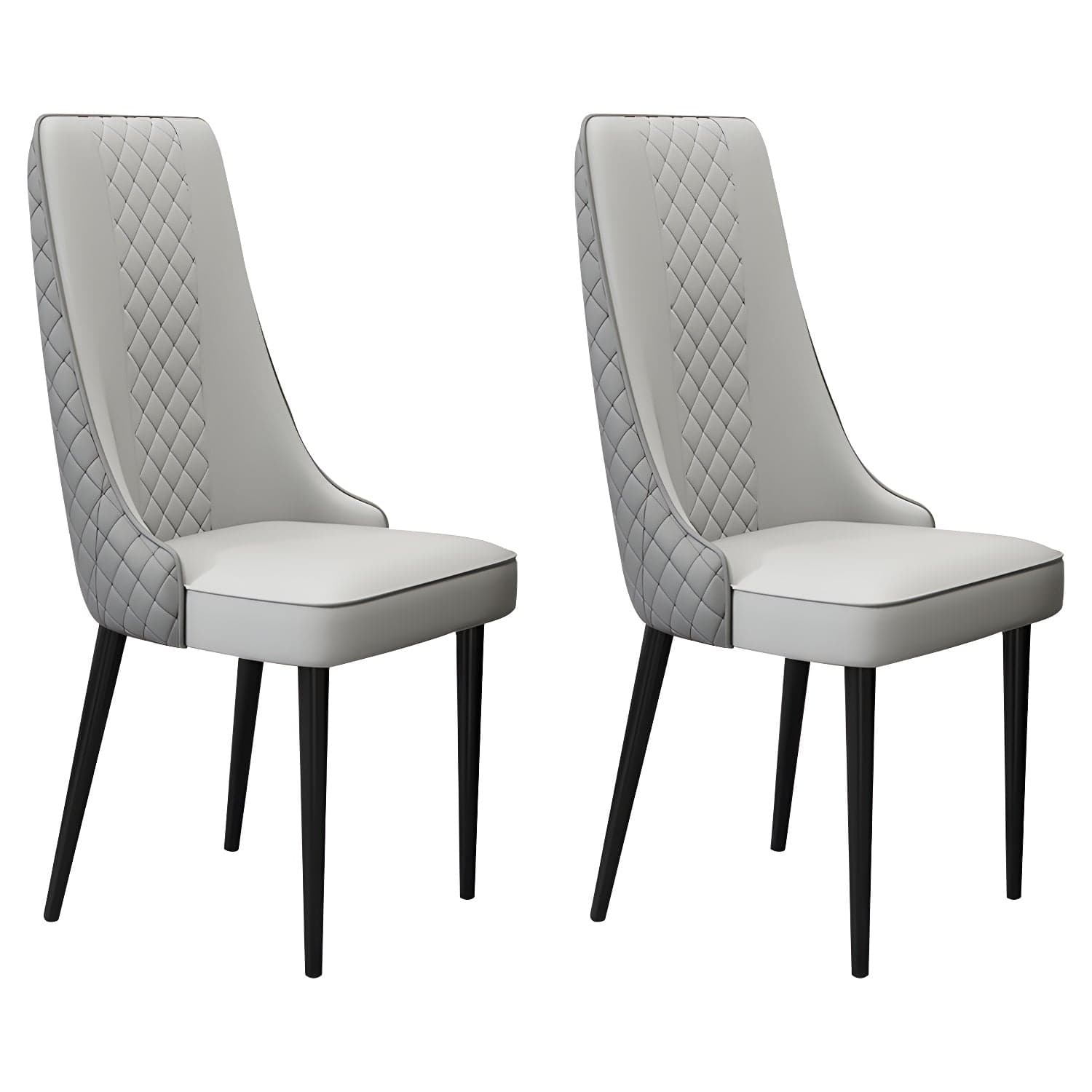 Glam Style Side Chair Leather Parsons Indoor Dining Chair for Living Room - image 6
