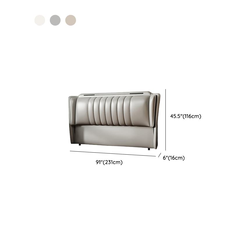 Modish Style Panel Headboard in Timber with No Distressing, Rectangle Shape for King/Queen/Full Bed, Featuring Sponge Upholstery and Standard Height - image 16