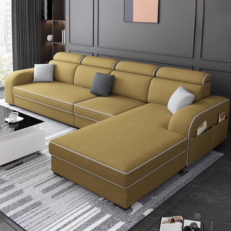 Square Arm Sectional Sofas with Adjustable Pillows and Storage - image 6