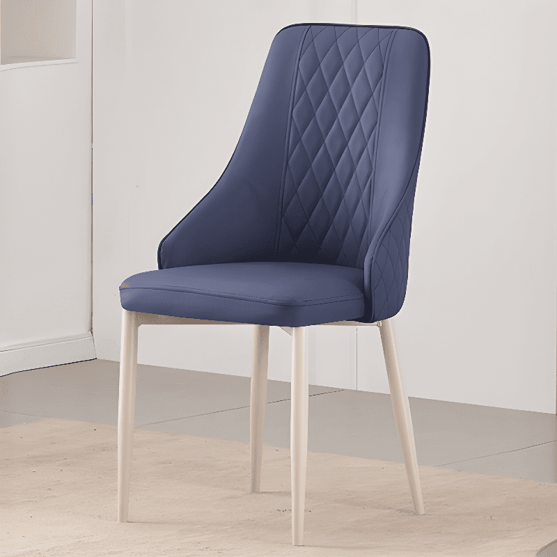 Lavish/Contemporary Upholstered Side Chair with Parsons Back Style and Metal Legs - image 11
