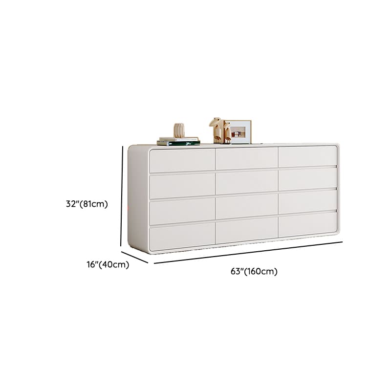 Ivory Contemporary Faux Leather Dresser with 3/4/5 Tiers - image 30