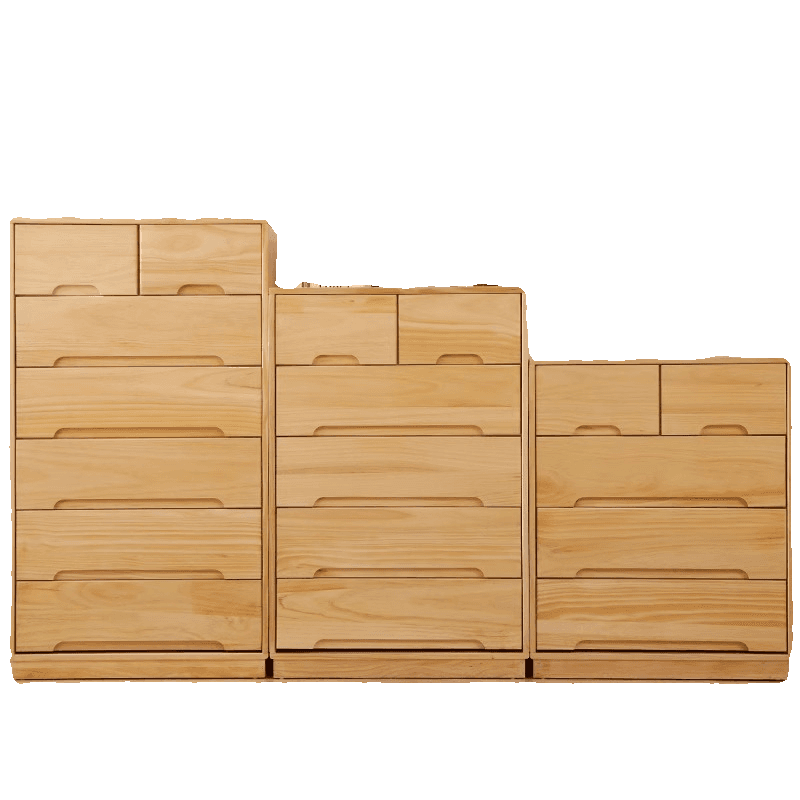 Modern Natural Wood Vertical Lingerie Chest with 6 Drawers/7 Drawers/5 Drawers - image 4