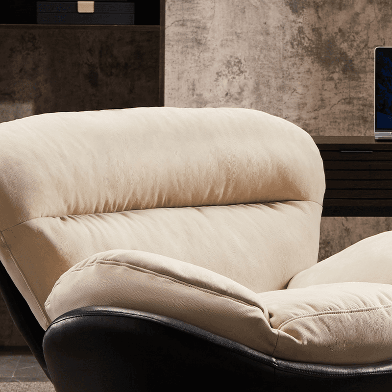 Simple Upholstered Rocking Chair with Padded Comfort - image 10