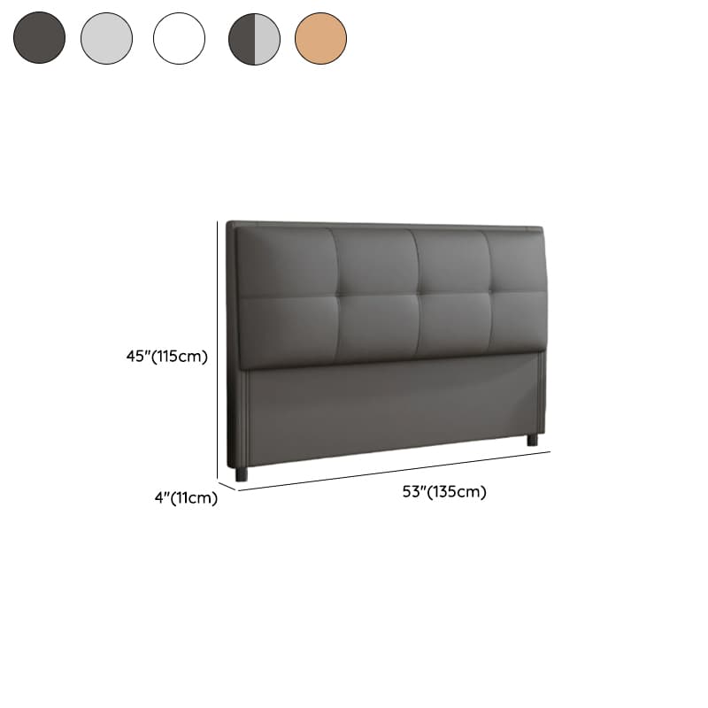 Modern Simple Style Panel Headboard with No Distressing, Piled Tufted Rectangle Design for King/Queen/Full Bed, Featuring Sponge Upholstery and Standard Height - image 12