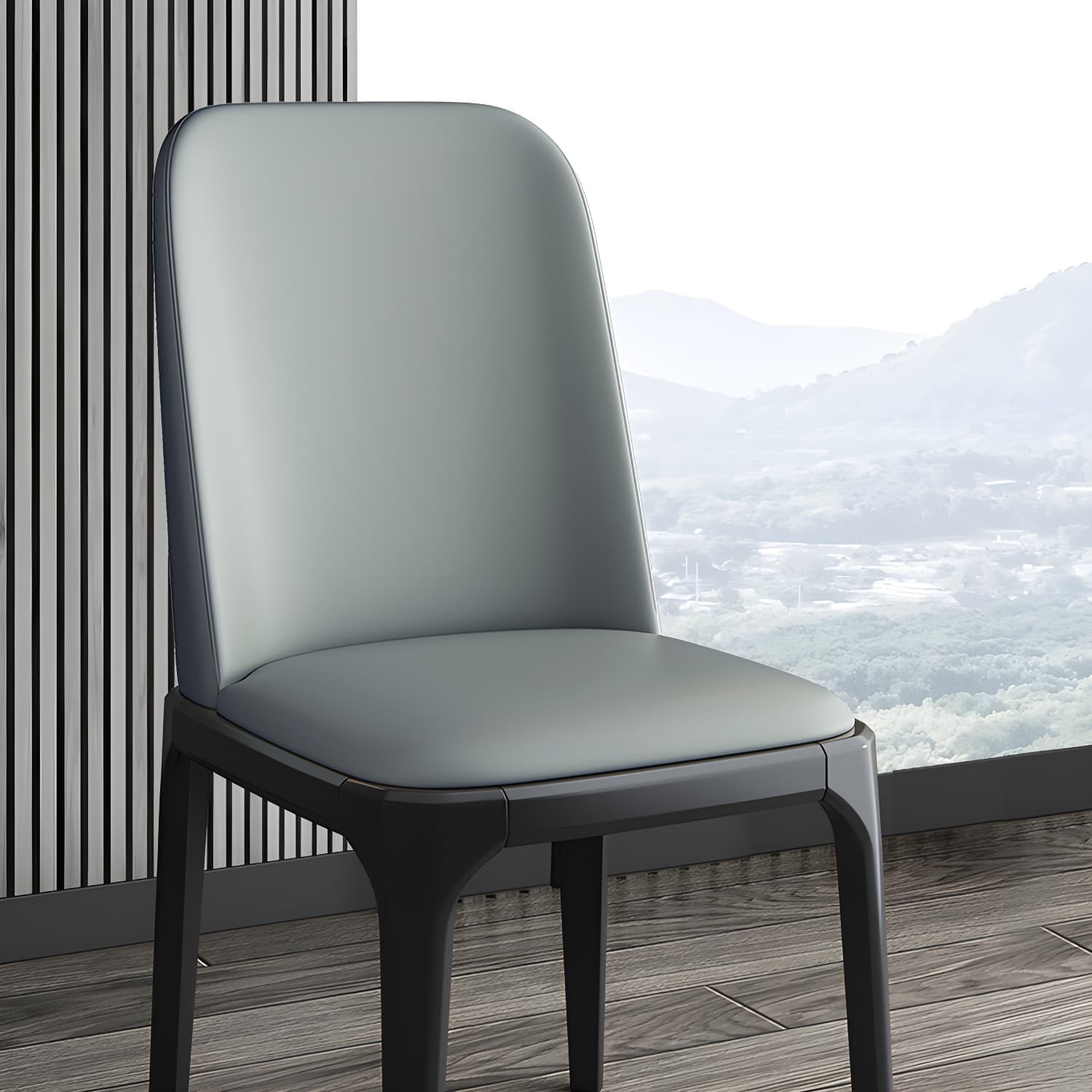 Modern Style Parsons Chairs Faux Leather Dining Chair for Dining Room - image 27