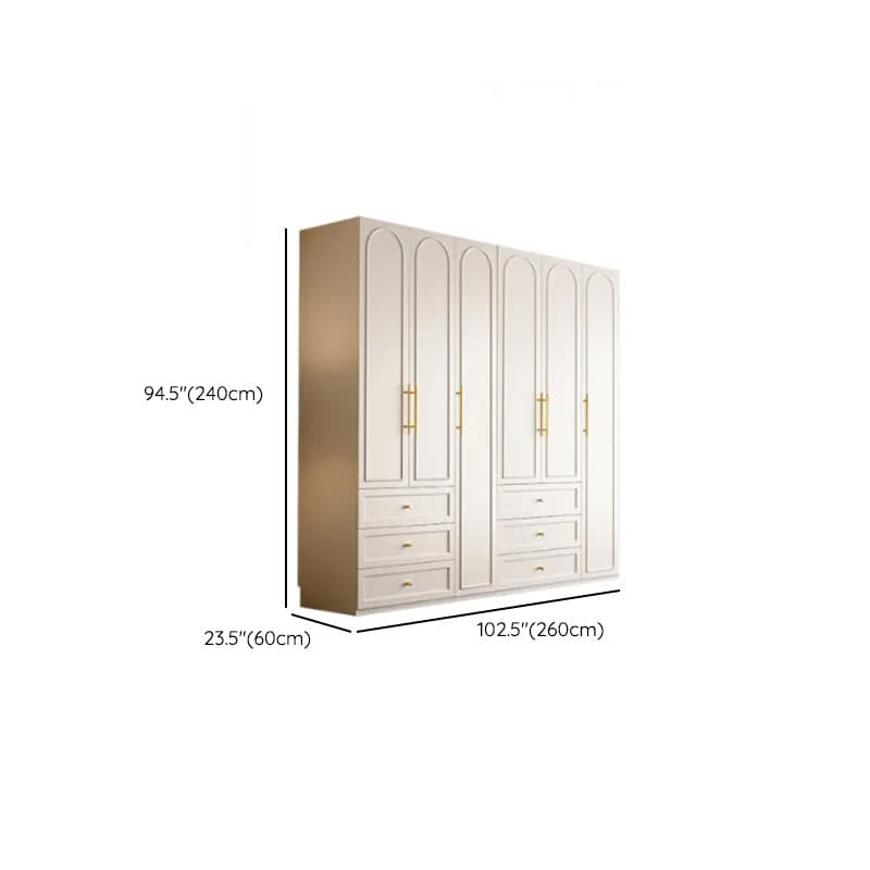 Chalk Modern Wooden Standalone Almirah with 3-Drawer/6-Drawer, Soft Close Door, and Interior Shelves - image 25