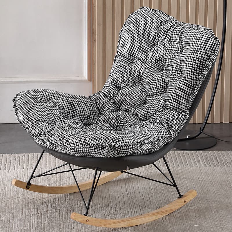 Modish Upholstered Rocking Accent Chair