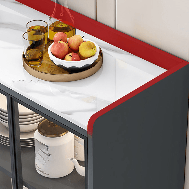 Standard/Narrow/Wide Oven Cabinet with 3 Drawers, Cupboard, Cabinets Storage, Sintered Stone Countertop, Glass-panel Door, and Flexible Shelf - image 13
