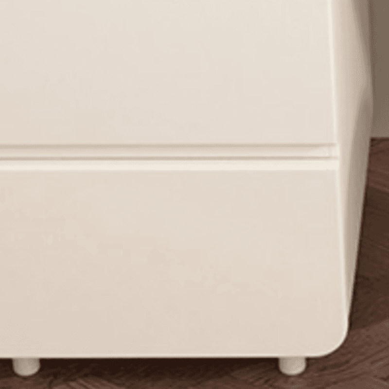 Simplistic Large/Standard Vanity Set with Stone Table Top, White Seat, 4 Drawers, and Mirror Lights - image 4