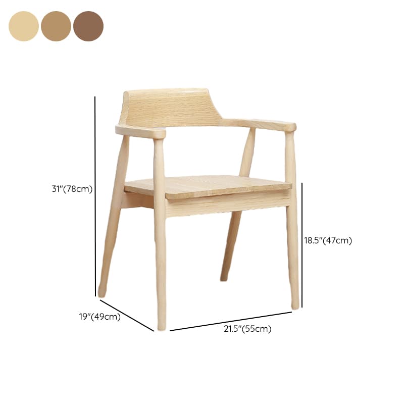 Casual Timber Sepia/Natural Finish Cushion Arm Chair with Low Back & Arms - image 10