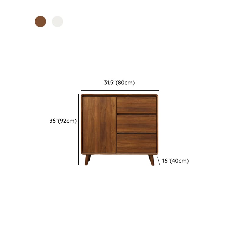 Ground Sideboard with 3 Drawers, Cupboard, Standard/Narrow Size, Timber Countertop, Adjustable Shelving, and 2 Doors/1 Door - image 17