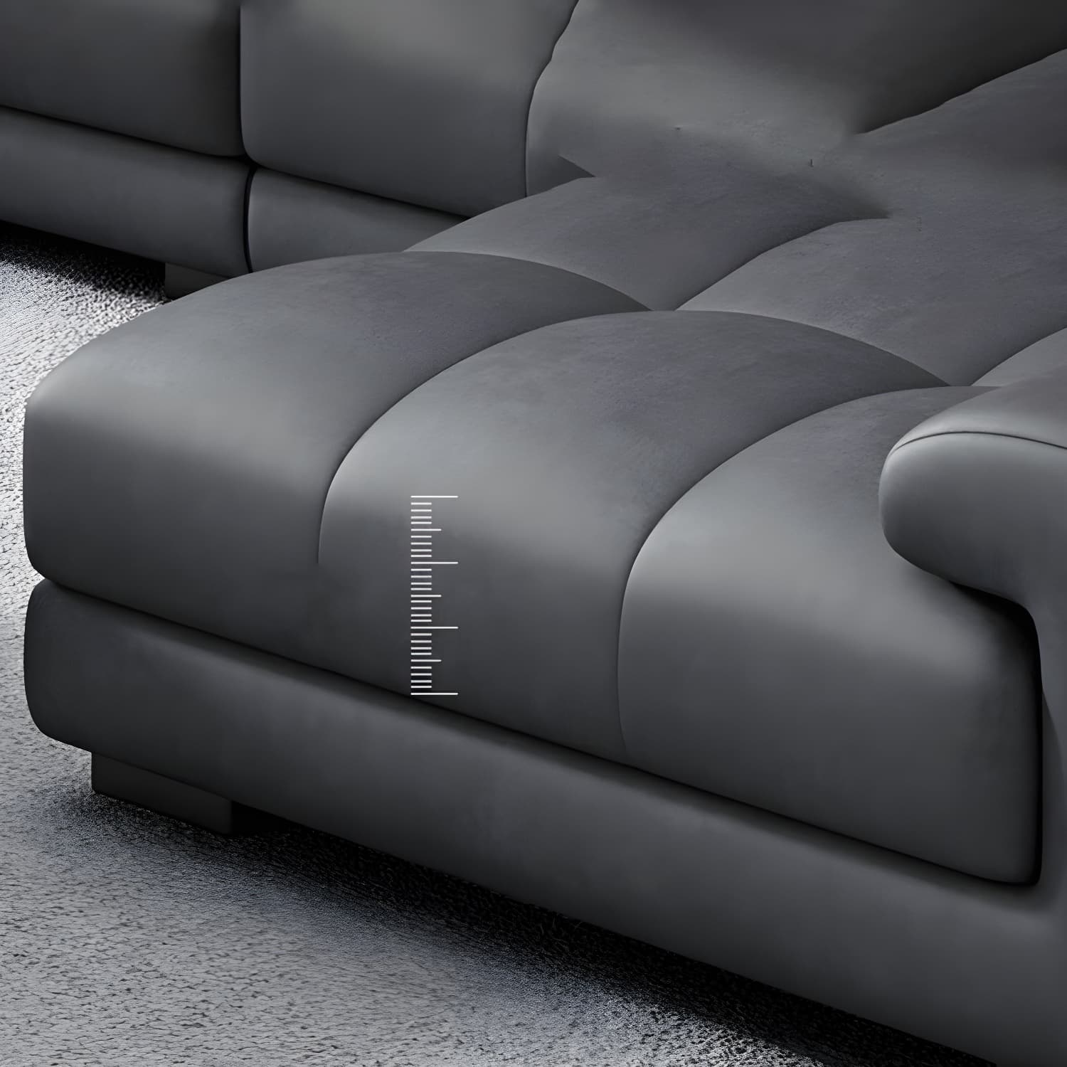 Modern L-Shape Tech Cloth Sectional Sofa Set with Adjustable Headrest - image 13