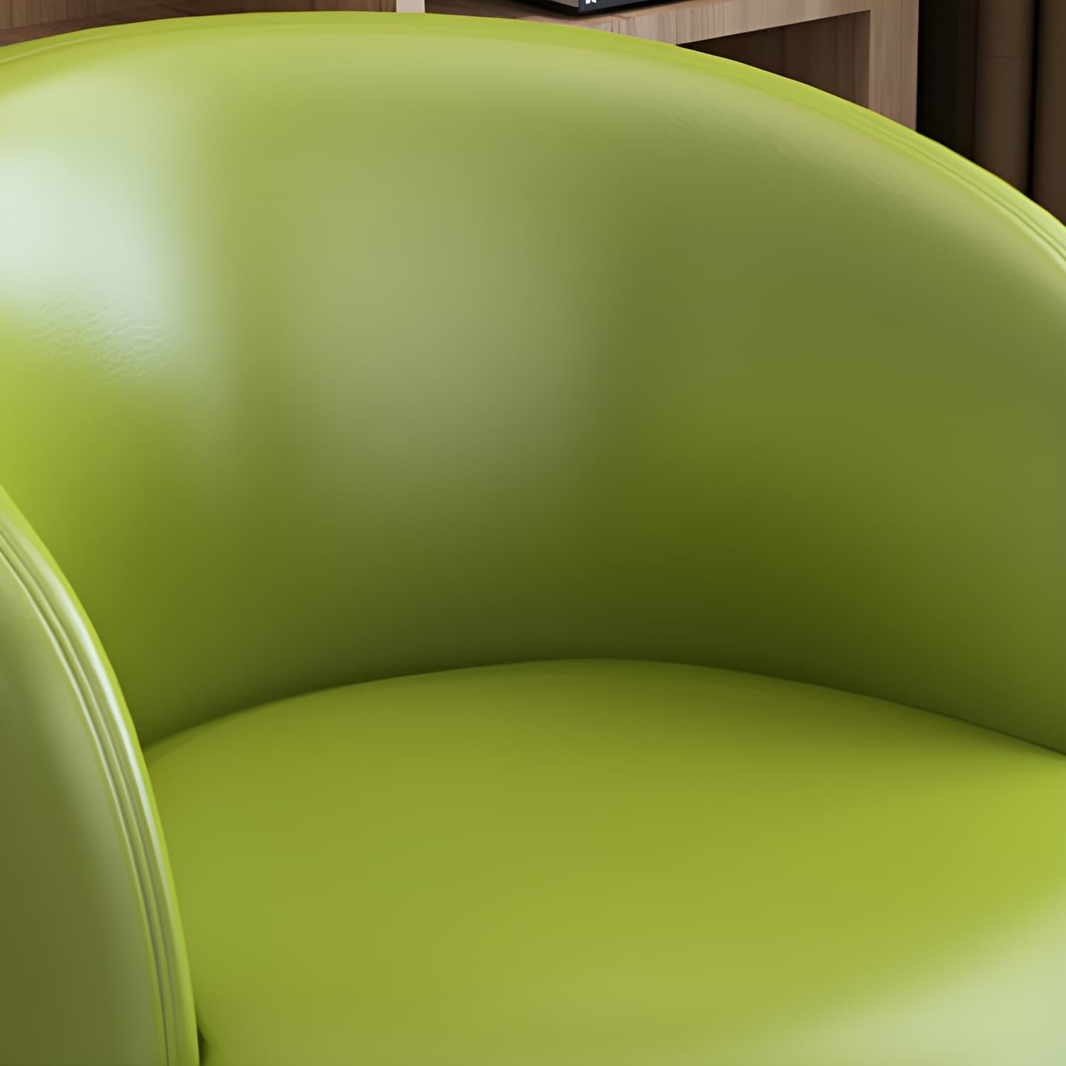 Faux Leather Contemporary Dining Chair with 4 Legs Matte Finish Solid Back Chair - image 21