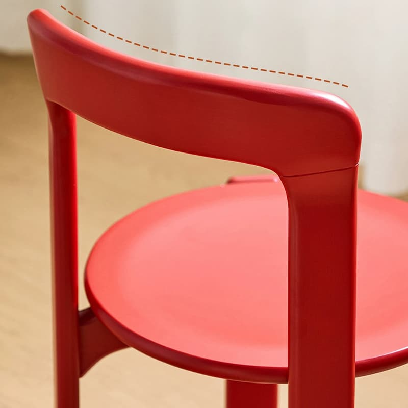 Modern Solid Wood Armless Dining Chair with Open Back for Kitchen & Dining - image 14