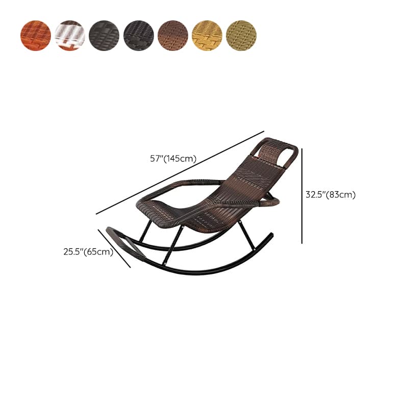 Traditional Black Metal Frame Rocking Chair with Spindle Back and High Weight Capacity - image 27