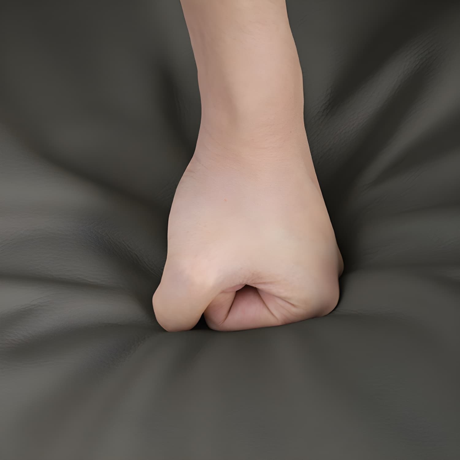 Modern Gray Tech Cloth Sectional with Flared Arms and Cushion Back - image 8