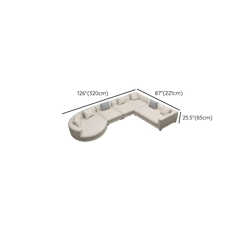 Living Space Use 4 Pc /5 Piece Set L-Shape Right Hand Facing Corner Sectional, 5-Seater /Seats 6 - image 20