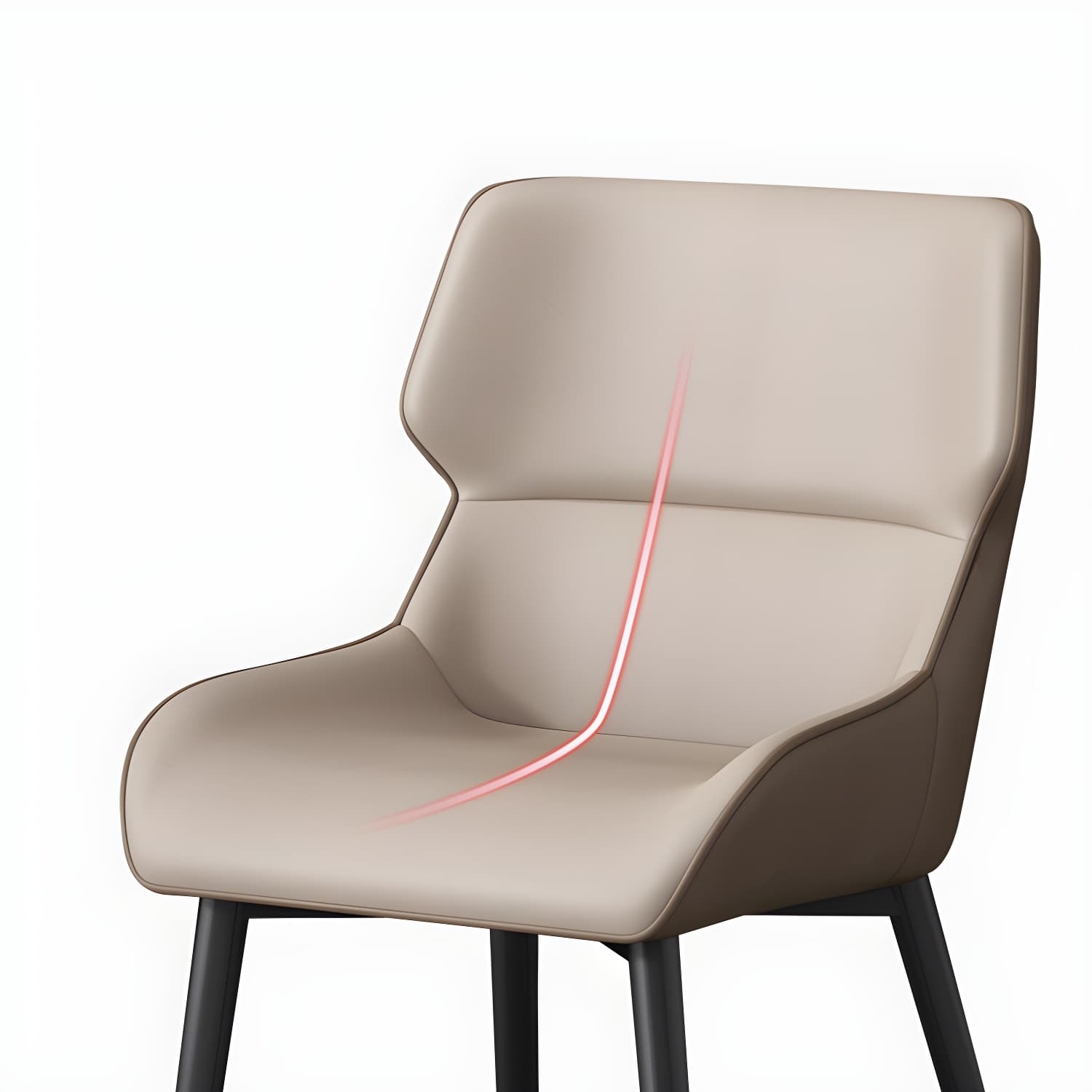 Nordic Style Metal Chair Wingback Kitchen Side Chair for Dinning Room - image 13