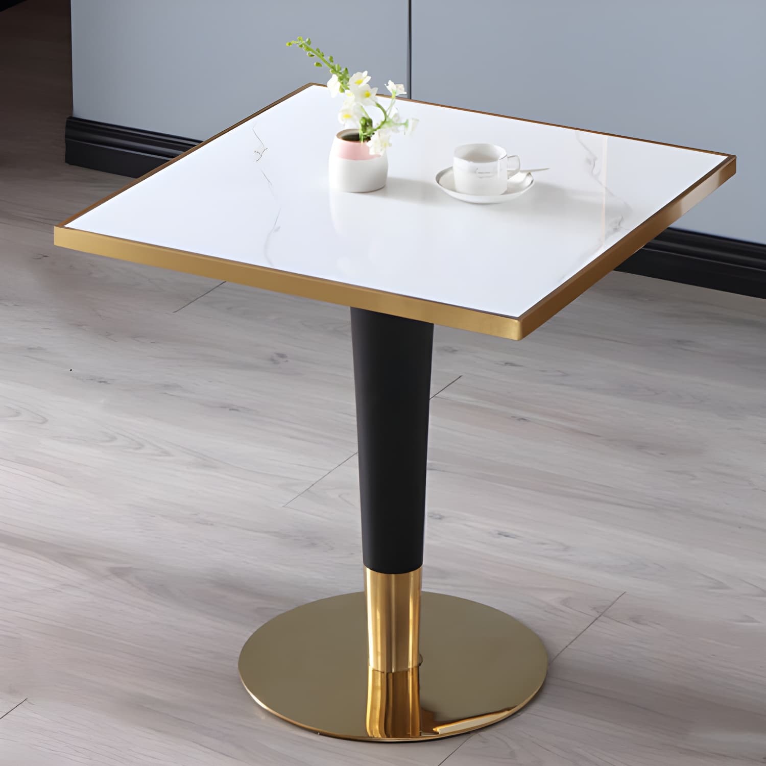 Sintered Stone Three-Color Dining Table Luxury Tulip Base Table for Dining Room - image 9