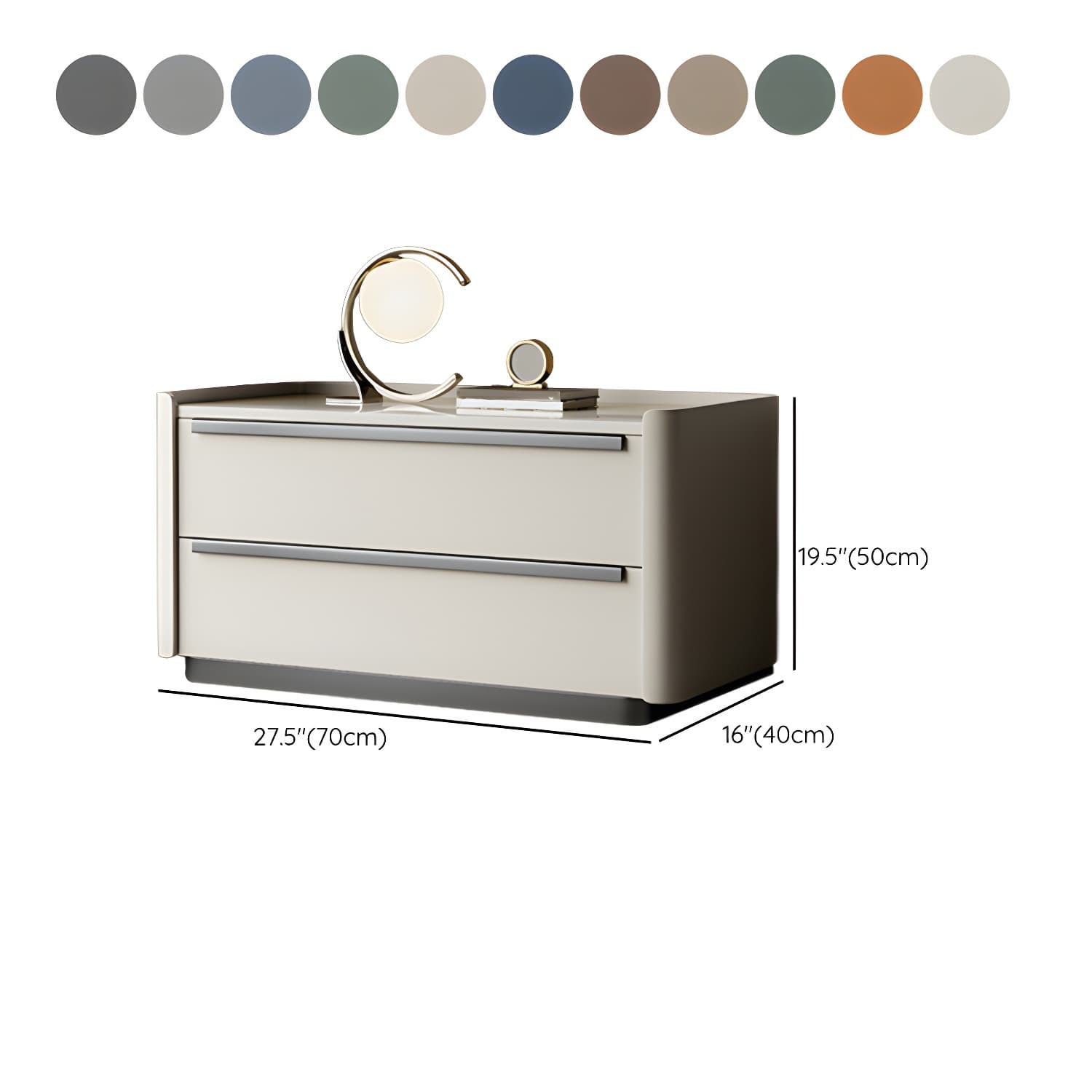Modern Wood Nightstand with Drawer Storage, Light Wood Tone & Small Size - image 19