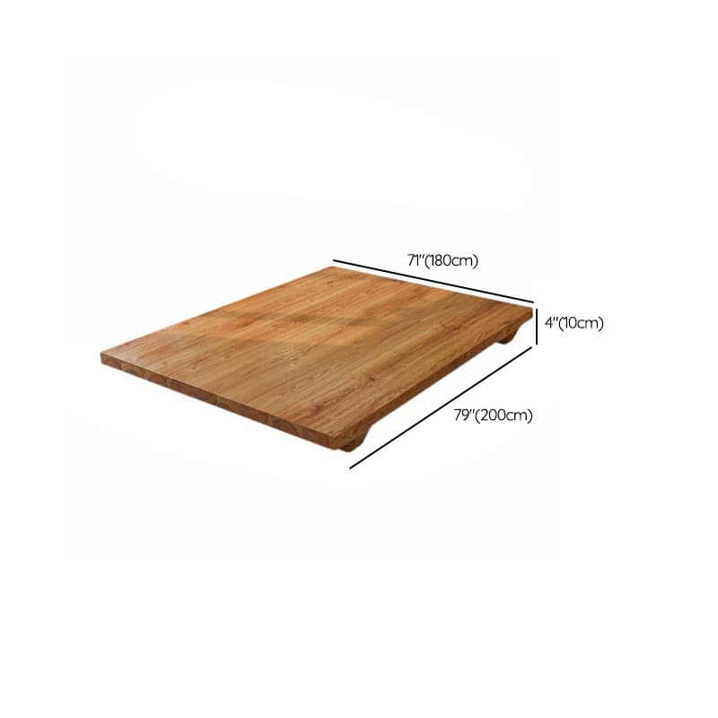 Solid Color Natural Color Wooden Frame Pallet Bed Frame Bedroom - image 16