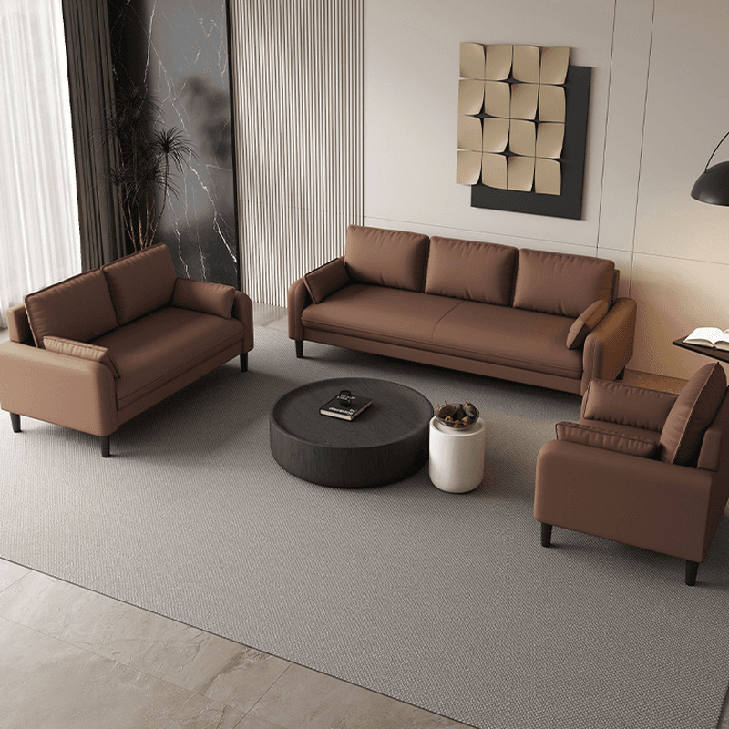 Trendy Water Resistant Standard Sofa/Loveseat/Single Sofa with Pillow Back in Dark Gray/White/Olive Green, Arm Included, Seats 3/2 People/1 Person with 2 Pillows - image 8