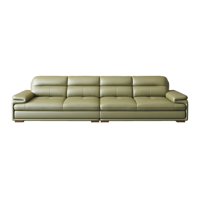 Elegant Interface Genuine Leather Sectional Set in Gray for Stylish Living Rooms - image 11
