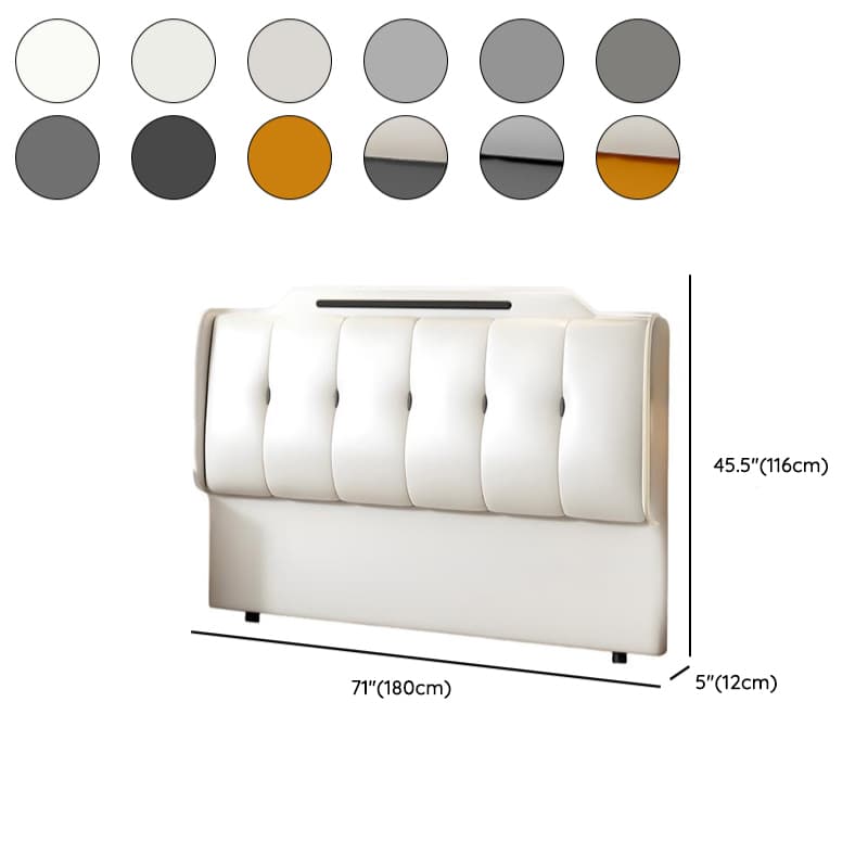 Simplistic Wingback Headboard with Camelback Shape for Queen Bed, Piled Tufted, Standard Height, Sponge Upholstery Fill, No Distressing - image 14