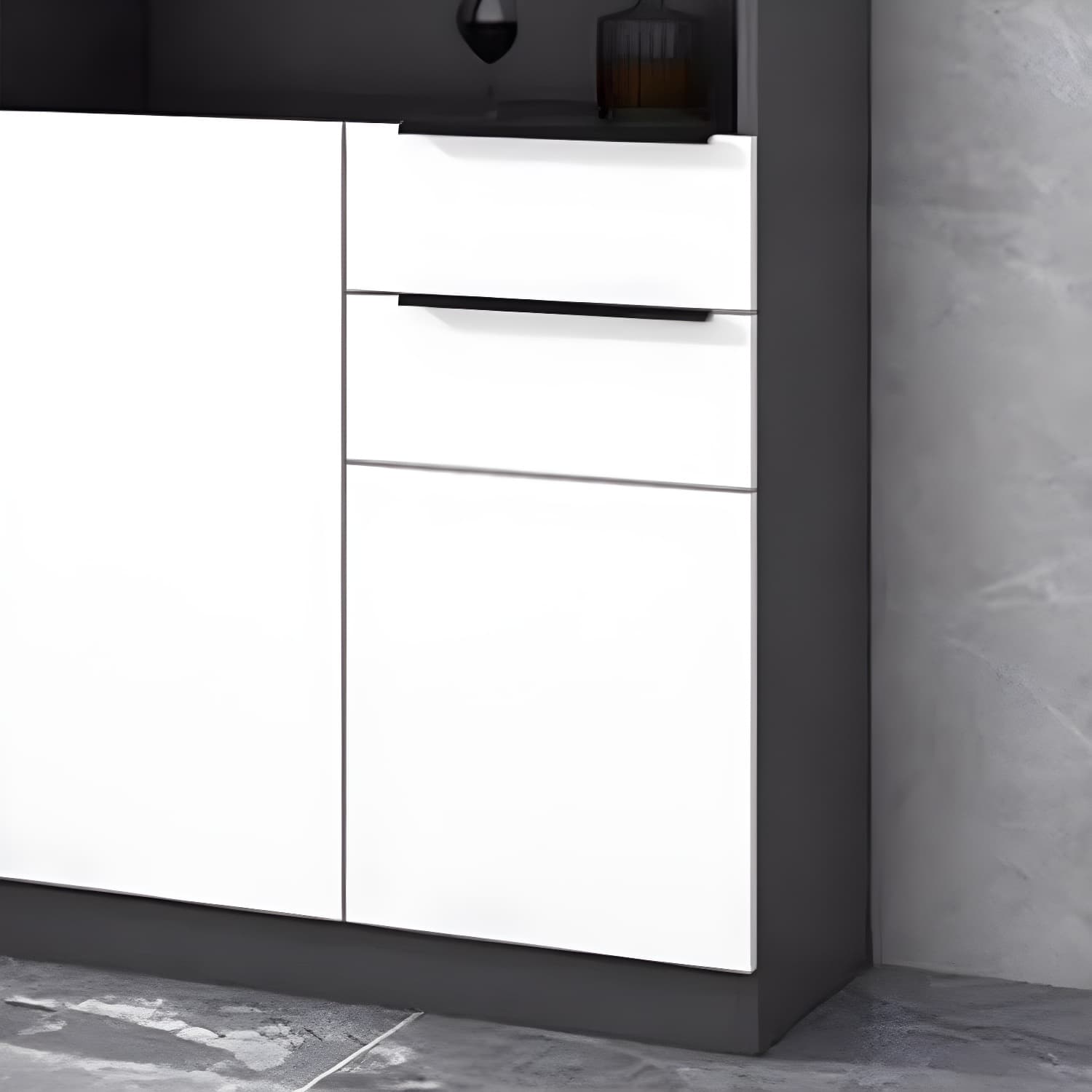 Luxurious Dark Wood Sideboard with Glass Doors and Elegant Stemware Rack - image 12