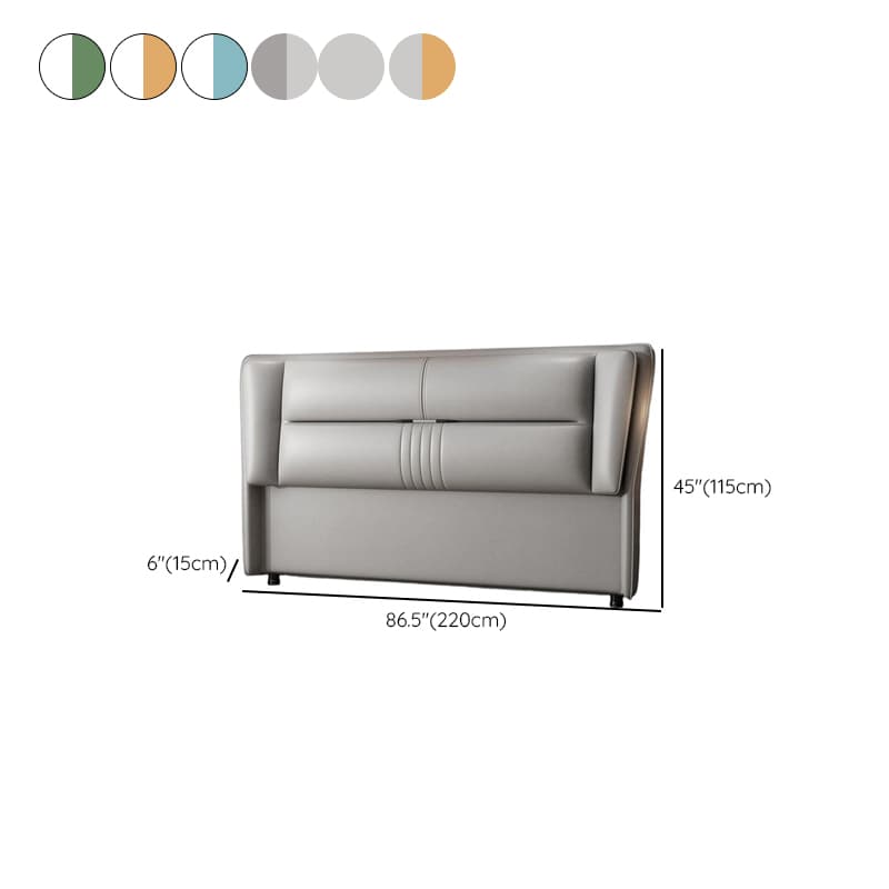 No Distressing Standard（36-55“） Free-standing Standard Full(54"W x 75"L) Rectangle Wingback Headboard, Wood Frame and Sponge Filing Included - image 14