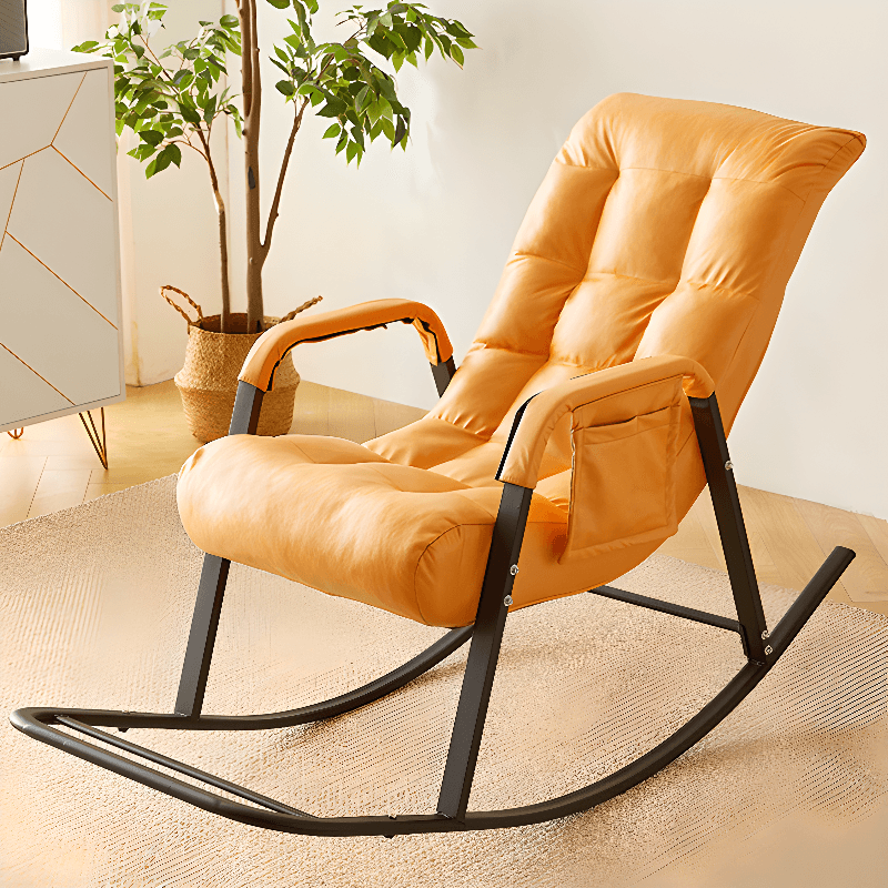 Lavish Alloy Rocking Armchair with Upholstered Rear - image 7
