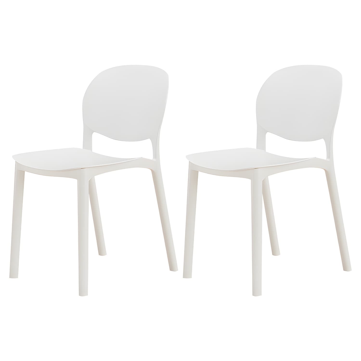 Nordic Backrest Stackable Chair with Acrylic Legs for Dining Room - image 11
