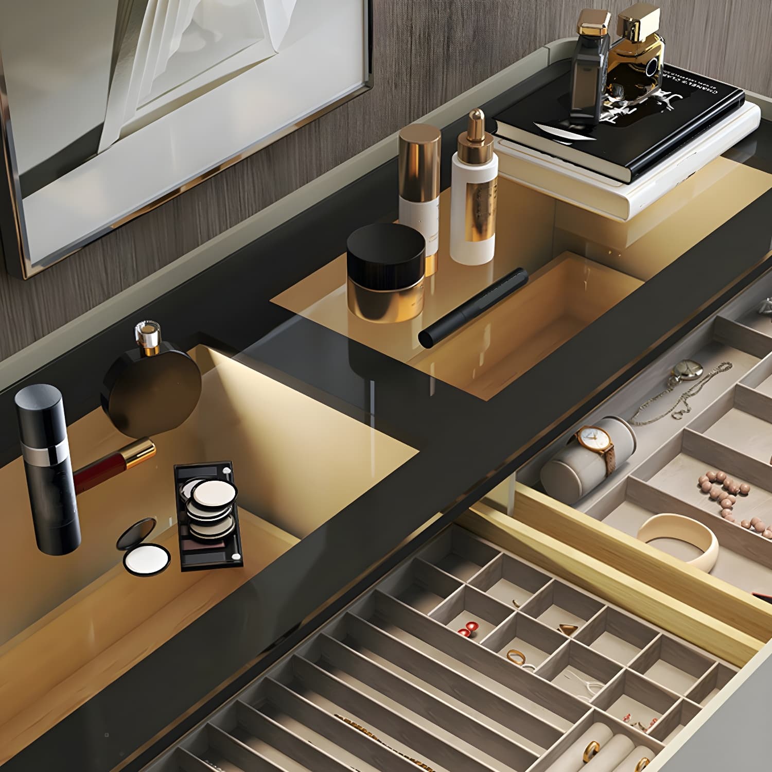 Modern Wood Dresser - Horizontal Design - Ample Drawer Space - Stylish Bedroom Storage - image 13