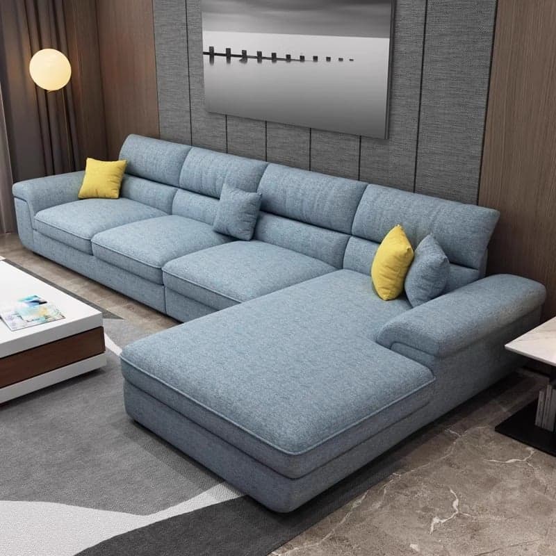 L-Shape Olive Green/Oatmeal/Midnight Black Right Upholstered Sofa Recliner in a Contemporary Style - image 4