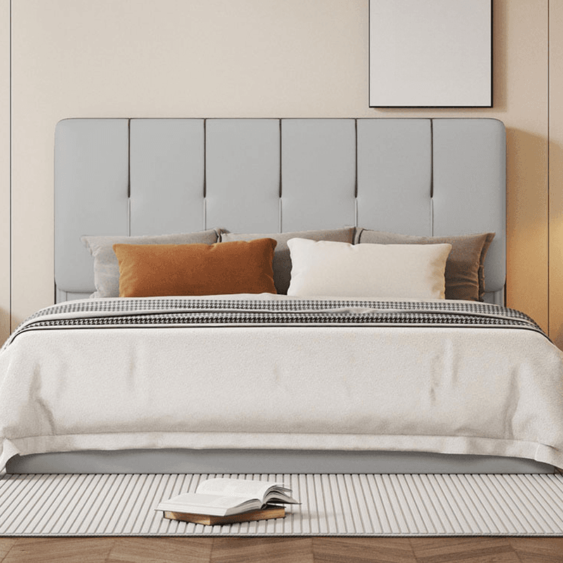 Modish No Distressing Button-tufted Panel Headboard in Rectangle Shape for King/Queen/Full Bed with Sponge Upholstery Fill and Standard Height - image 4
