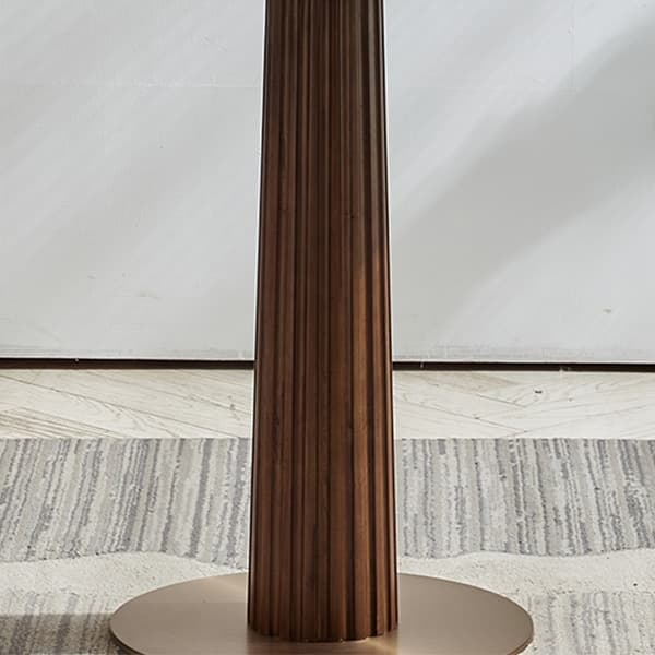 Traditional Brown Wood Dining Table with Wooden Top and Oak Pedestal Base - image 7