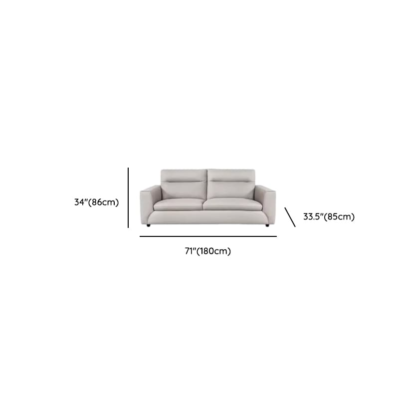Durable Straight Scratch-proofed Sofa Couch with Pillow Back, Faux Leather, 2-piece Set, Horizontal Orientation, Square Arm - image 8
