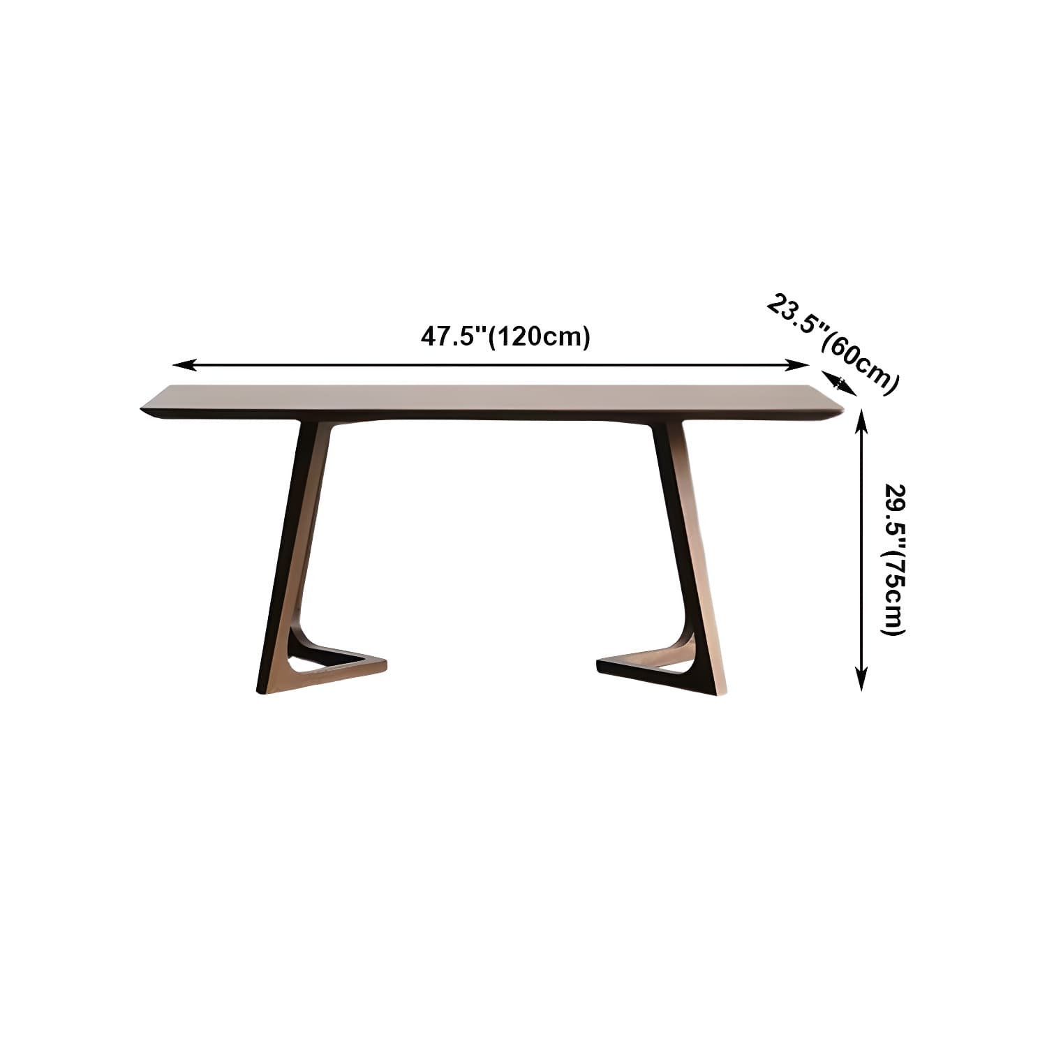 Rectangle Wood Dining Table Solid Wood Table Modern with Double Pedestal Base - image 7